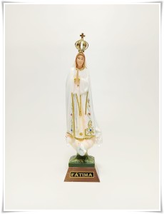 FIGURA MATKA BOŻA FATIMSKA 5045 20CM ZDOBIONA