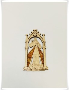 JEZU UFAM TOBIE BURSZTYNOWY MAGNES